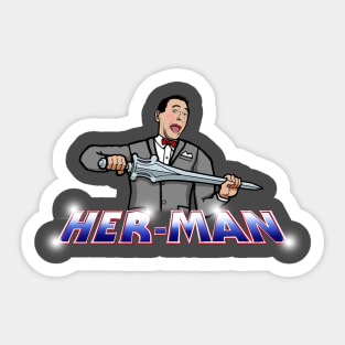 Pee Wee Her-man Master Of The Playhouse Sticker